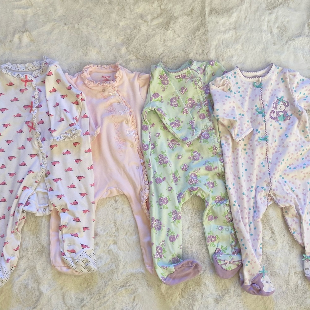 Little Me 9M onesies. Lot of 4.